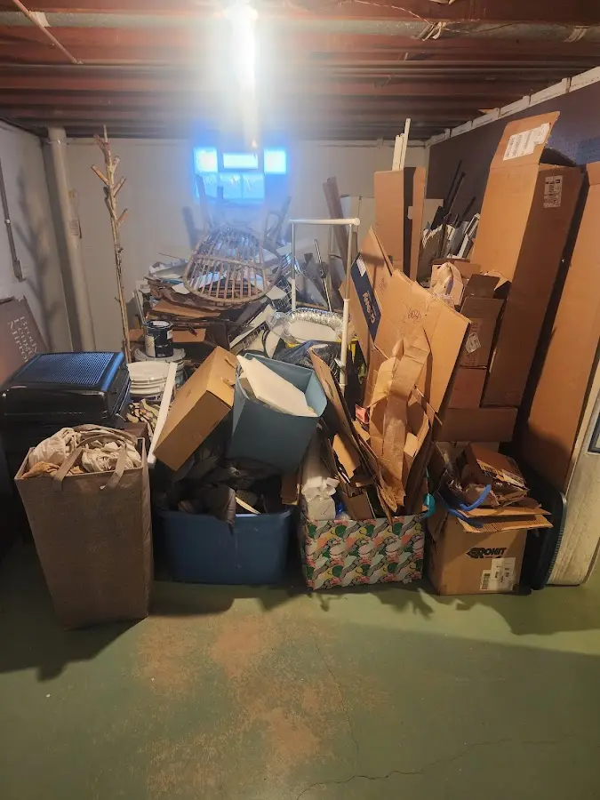 Roll-off dumpster container at job site for 20 Yard Dumpster Rental in Hummelstown